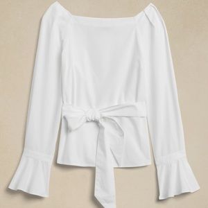 Women’s Flutter-Cuff Blouse